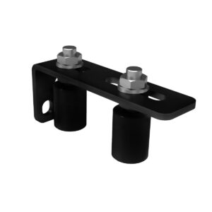 Koliesko nylonové s konzolou, Zn, čierne