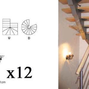 Schodisko SEGMENT NS240 V2450-2230mm, set 12x segment