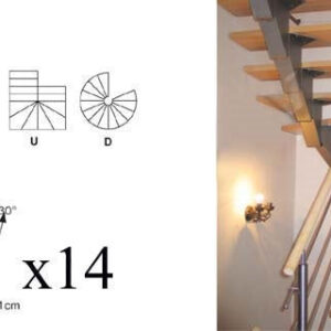 Schodisko SEGMENT NS270 sada Vmax 2680mm Vmin 2420