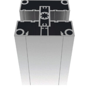 Set hliníkového stĺpika 80x80 a krycej lišty - 7000mm N