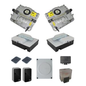 Sada podzemných pohonov pre dvojkrídlovú bránu