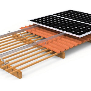 Montážny set - 4 panely na šikmú škridlovú strechu