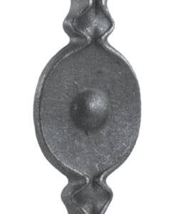 Tyč kovaná-element 12x12, h200x60mm