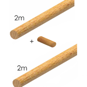 Madlo drevené - BUK, 2m+2m