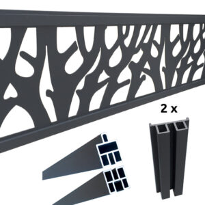 Dekoratívny panel Strom 1830x250mm antracit