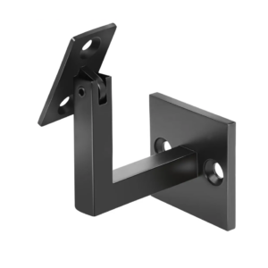 Držiak madla - nastaviteľný, čierny, Fe