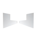 Presklená strieška profil 100x80mm +2°záslepka