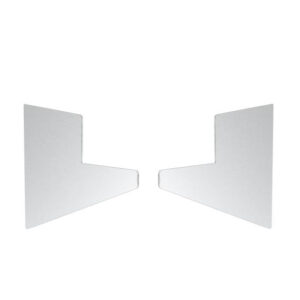 Presklená strieška profil 100x80mm +2°záslepka
