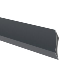 Hliníková oválna plotová žalúzia 20 x 105 - 2,0 m   Antracit 7016