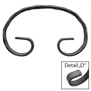 Element tvaru-C 120x75, P/030-10x4mm