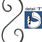 Element tvaru-S 230x100, 12x6mm