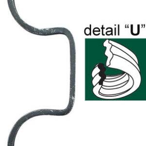 Element tvarovaný 280x80, 12x6mm