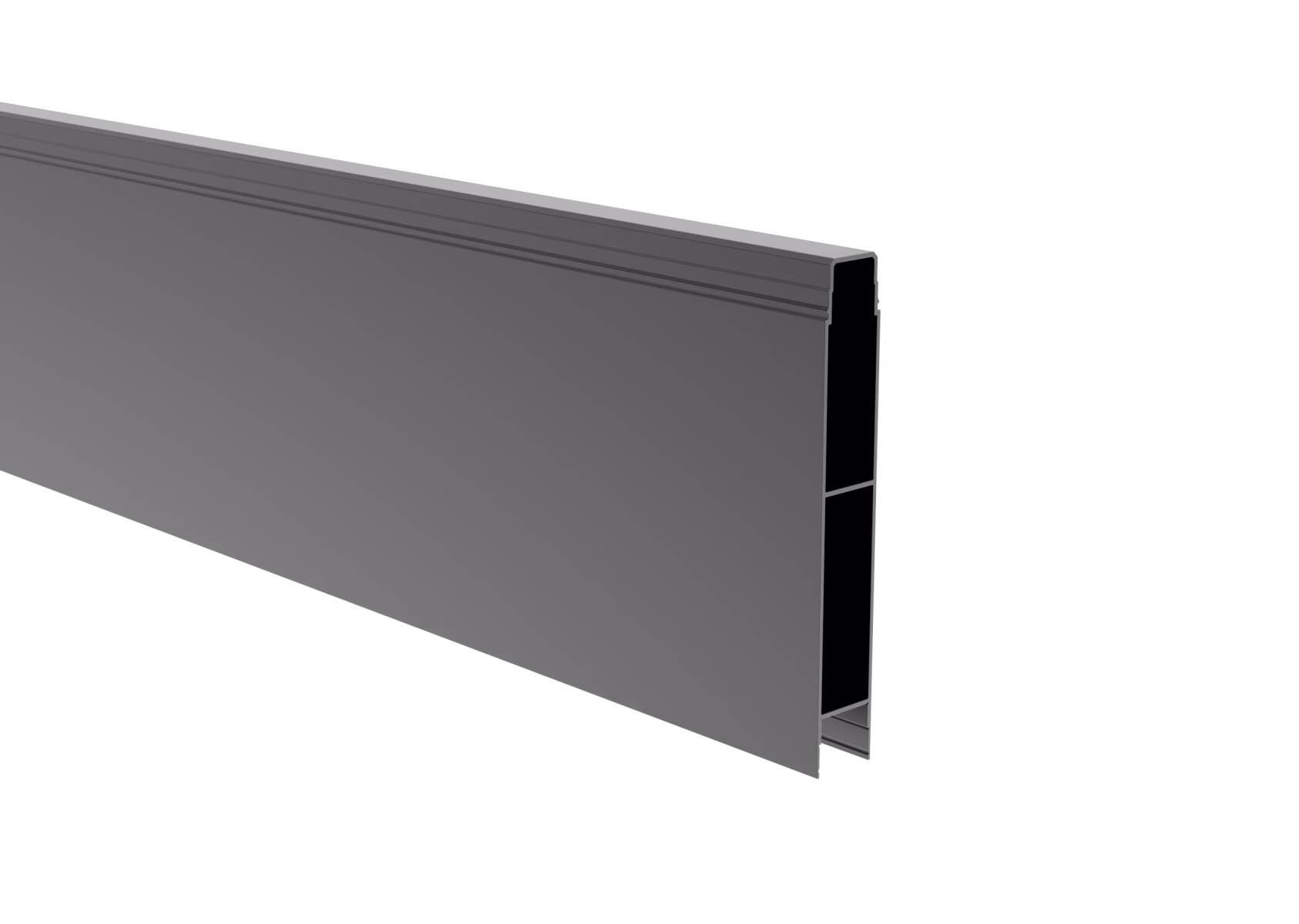 Hliníková plná plotová výplň, 20 x 120 – 6,0 m – Antracit  RAL 7016