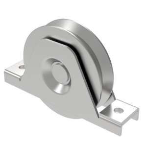 Pojazdové koliesko-komplet - V, INOX, D80mm