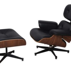 Kožené kreslo Charles & Ray Eames replika orech