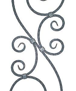 Ornament 310x900, P/035-12x12mm