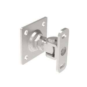 INOX záves nastaviteľný s kotviacou prírubou, M16