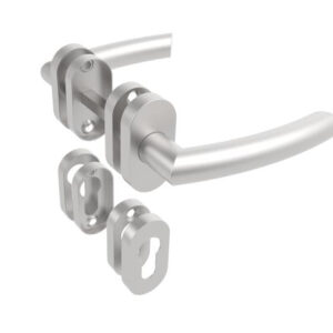 Kľučka so štítkom - pár, AISI 304, K320