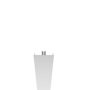 Click - lock krycia lišta plotových profilov a U - adaptérov plotového systému, 49 x 17 - 7,0 m – Natural