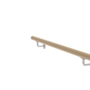 Drevené madlo DUB a nerezové držiaky, L1200mm