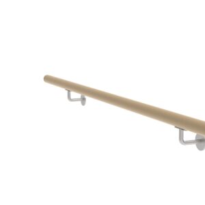 Drevené madlo DUB a nerezové držiaky, L1600mm