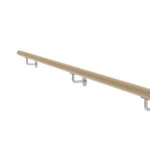 Drevené madlo DUB a nerezové držiaky, L2000mm