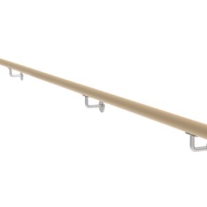 Drevené madlo DUB - CINK a nerezové držiaky, L3000mm