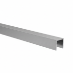 Zasklenie pevné - profil U 15x15x2mm t6-8mm INOX effect