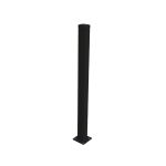 Stĺpik 60x40mm s pätkou ZnPVC 1800mm čierna matná