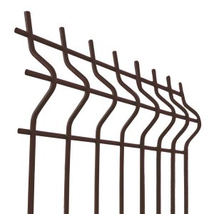 Zváraný plotový panel 3D ZnPVC 2500x1730x4mm hnedá
